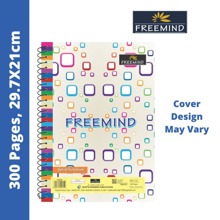 Freemind A4 Register - Spiral, Single Line, 300 Pages, 29.7x21cm (704910)
