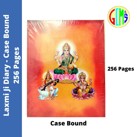 Unique Laxmi Ji Case Bound Diary - 256 Pages
