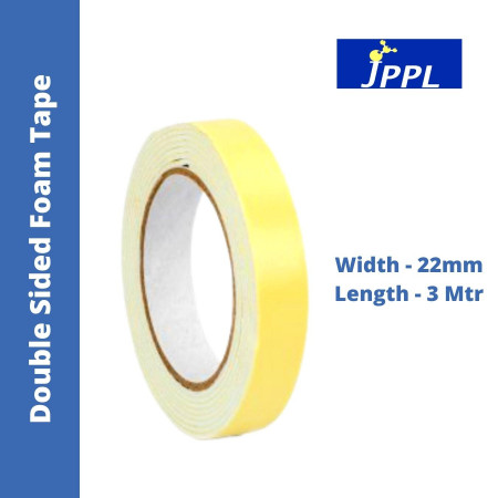 JPPL Solid Hold Double Sided Foam Tape - 22mmx3mtr