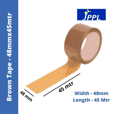 JPPL Solid Hold Brown Tape - 48mmx45mtr