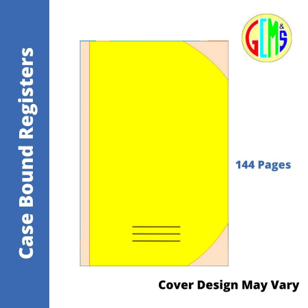 Unique Case Bound Register - Single Line, 144 Pages, 34.5x21.5cm