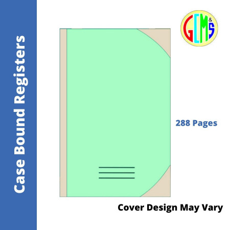 Unique Case Bound Register - Single Line, 288 Pages, 34.5x21.5cm