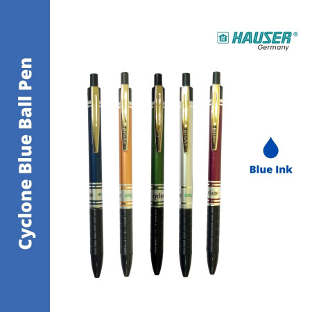 Hauser Cyclone Ball Pen - Blue - New