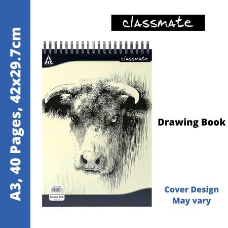 Classmate A3 Drawing Book - 40 Pages, 42x29.7 cm (2000198)