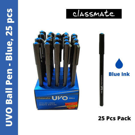 Classmate UVO Ball Pen - Blue, 25 Pcs Board Pack