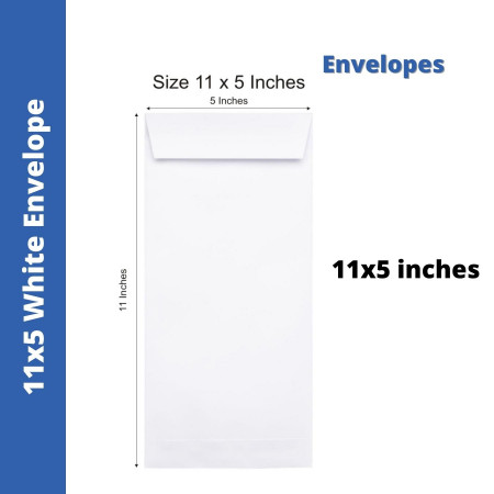 White Envelope - 11x5 inches