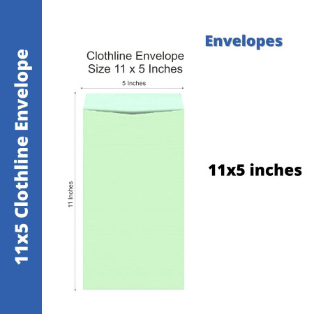 Clothline Envelope - 11x5 inches