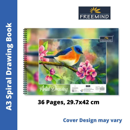 Freemind A3 Drawing Book - 36 Pages, Top Spiral, 29.7x42cm (701600)