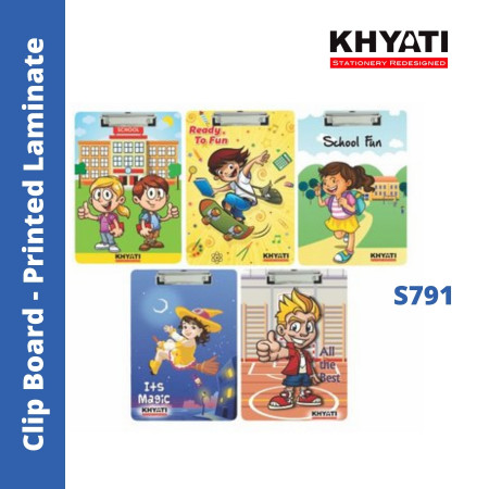 Khyati Laminated Exam Clip Board Printed - S591