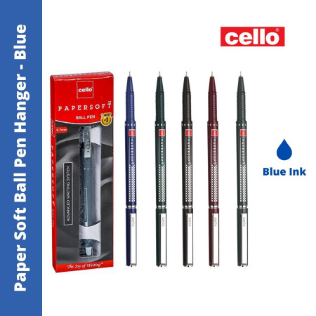 Cello Papersoft Ball Pen - Blue