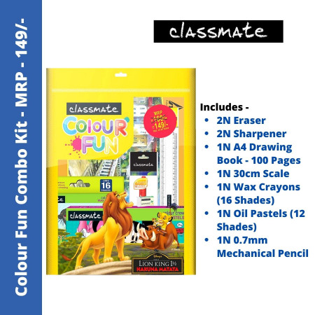 Classmate Colour Fun Colouring Kit - MRP - Rs. 149/- (04056002)