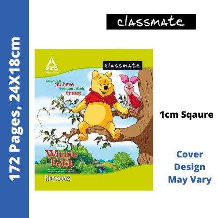 Classmate Notebook - Square 1cm, 172 Pages, 24x18 cm (2000225) - MPR Rs. 55
