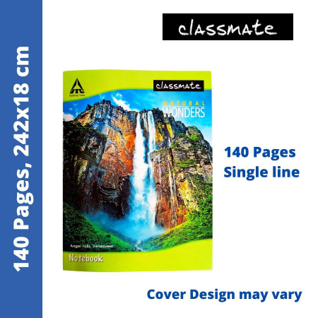 Classmate Notebook - Single Line, 140 Pages, 24x18 cm (2000969)
