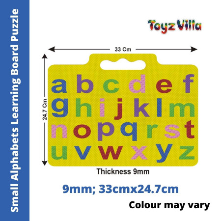 ToyzVilla Small Alphabet Learning Board Puzzle (Size: 33cm X 24.7cm)