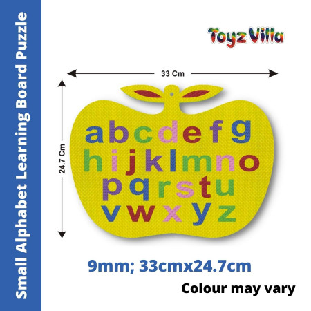 ToyzVilla Apple Shape Small Alphabet Learning Board Puzzle (Size: 33cm X 24.7cm)