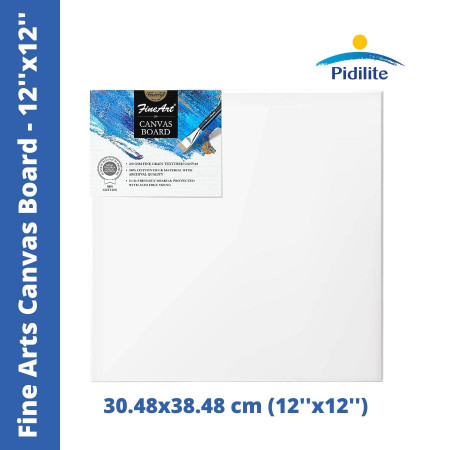 Pidilite Fine Art Canvas Board - 30.48x30.48 cm (12''x12'')