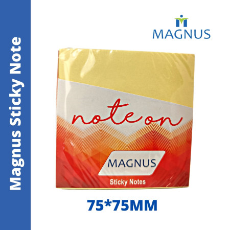 Magnus Sticky Notes 75x75mm - Yellow (1303)