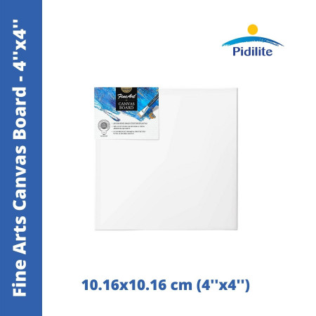 Pidilite Fine Art Canvas Board - 10.16x10.16 cm (4''x4'')