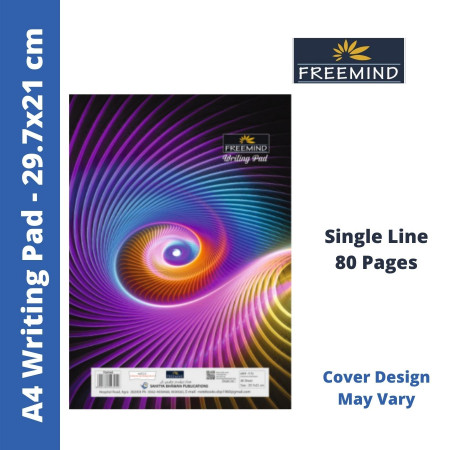 Freemind A4 Writing Pad - Single Line, 80 Pages, 29.7x21 cm (704940)