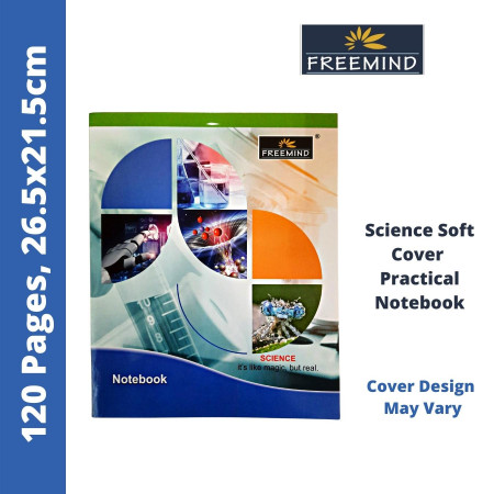 Freemind Soft Cover Practical Notebook - Science,120 Pages, 26.5x21.5cm (707122)