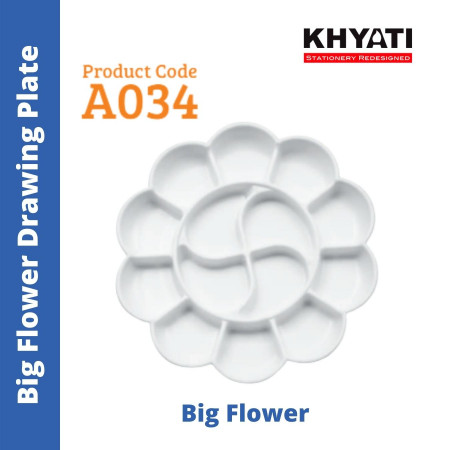 Khyati Drawing Plate Big Flower A034