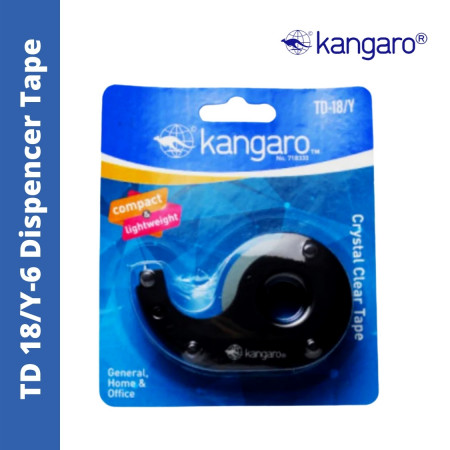 Kangaro Crystal Clear Tape with Dispenser TD-18/Y