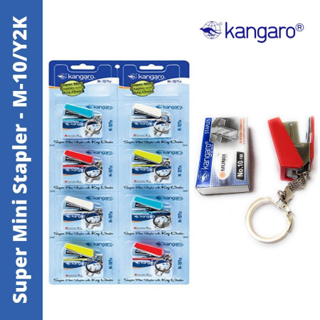 Kangaro M-10/Y2K Super Mini Stapler with Key Chain