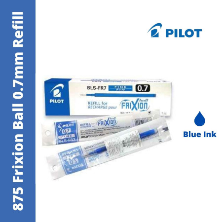 Pilot 875 Frixion Ball 0.7mm Refill - Blue