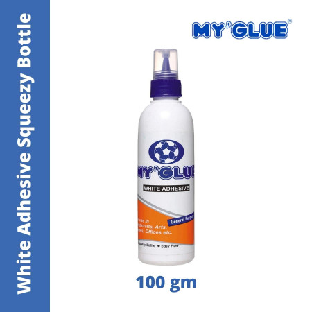 MyGlue White Adhesive Squeezy Bottle - 100gm