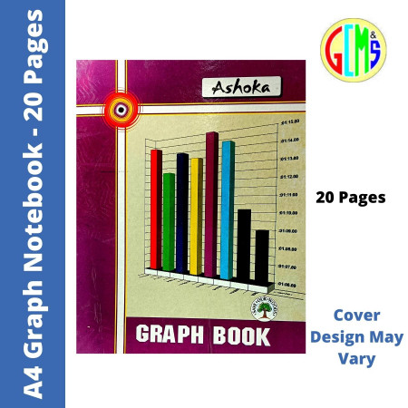 Ashoka A4 Graph Notebook - 20 Pages