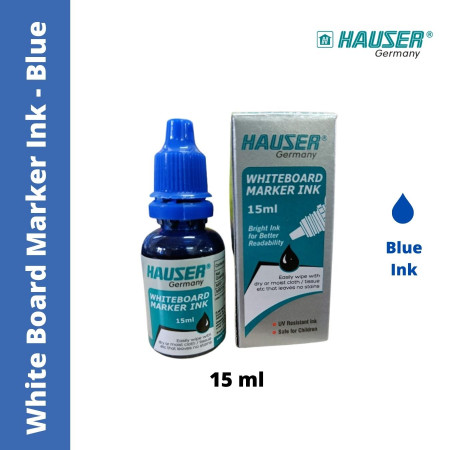 Hauser White Board Marker Ink, 15ml - Blue