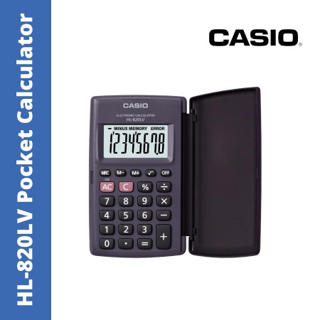 Casio HL-820LV Electronic Pocket Calculator
