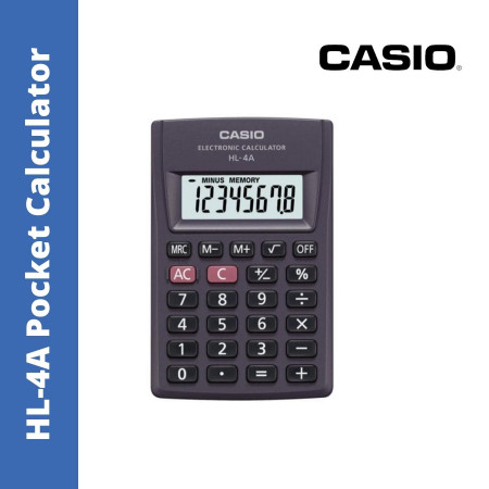 Casio HL- 4A Electronic Pocket Calculator