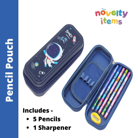 Pencil Pouch (Includes 5 Pencil and 1 Sharpener) - 7137