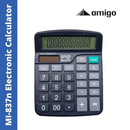 Amigo MI-837n Gold Electronic Check & Correct Calculator