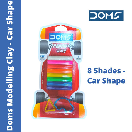 Doms Modelling Clay - Car Shape - 8 Shades