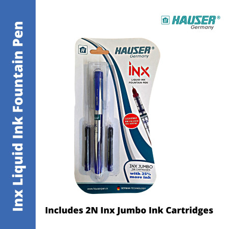Hauser Inx 5 Star Fountain Pen 50 Pcs Hamper - Blue (Refer Description)