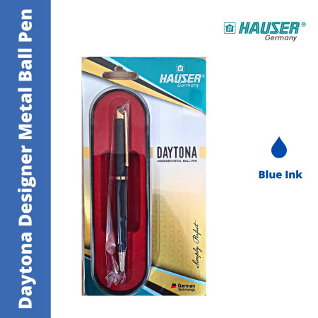 Hauser Daytona Designer Metal Ball Pen - Blue