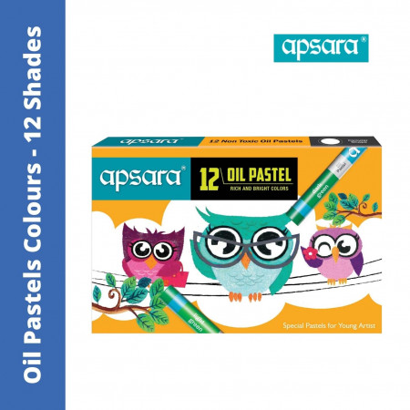 Apsara Oil Pastel Colours - 12 Shades