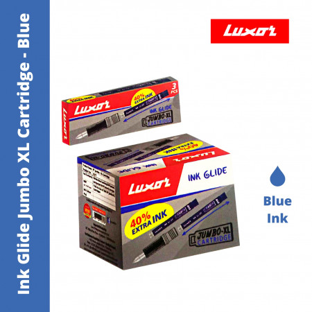 Luxor 1677 Ink Glide Jumbo XL Cartridge - Blue