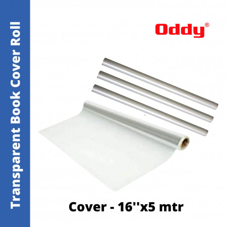 Oddy Transparent Book Cover Roll - 16''x5 mtr (CBCR-02)