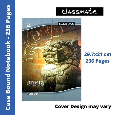 Classmate Case Bound A4 Register - 236 Pages, 29.7x21 cm (02000986) - New