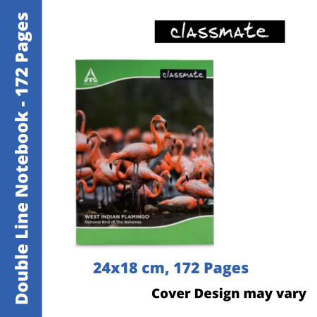 Classmate Notebook - Double Line, 172 Pages, 24x18 cm (2000223)