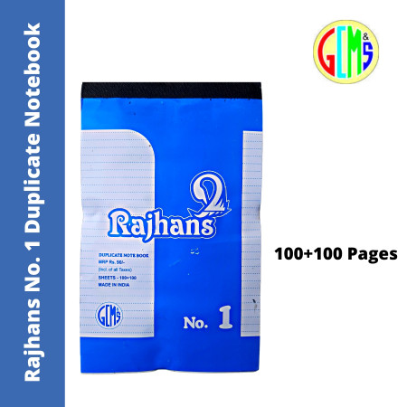Rajhans No. 1 Duplicate Notebook - 100+100 Pages