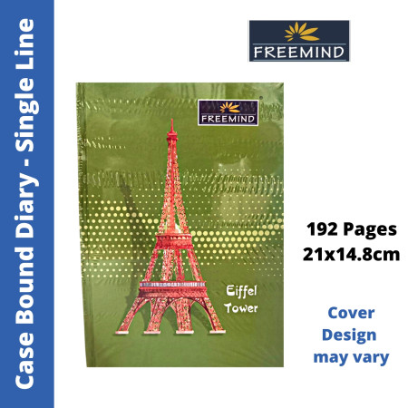 Freemind Case Bound Diary - Single Line, 192 Pages, 21x14.8 cm (700801) - MRP - Rs. 80