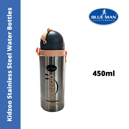 Kidzoo Stainless Steel Water Bottles - 450ml (Kdzoo 500)