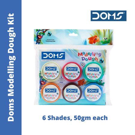 Doms Modelling Dough Kit - 6 Shades, 50 gm each