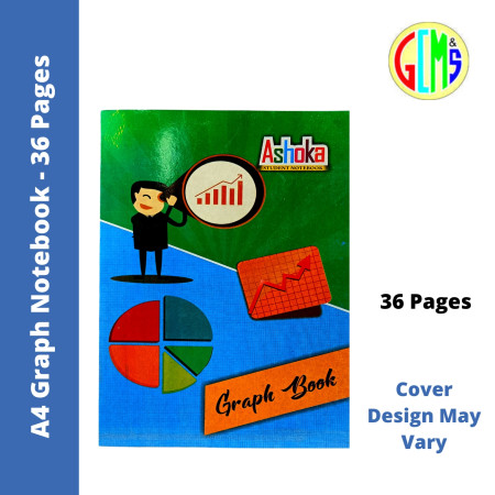 Ashoka A4 Graph Notebook - 36 Pages