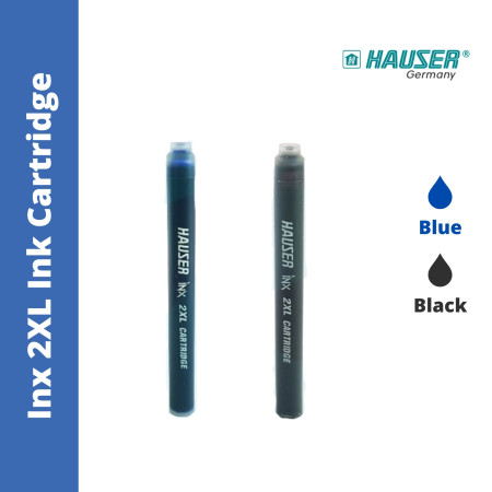 Hauser Inx 2XL Fountain Ink Cartridge, Pack of 3