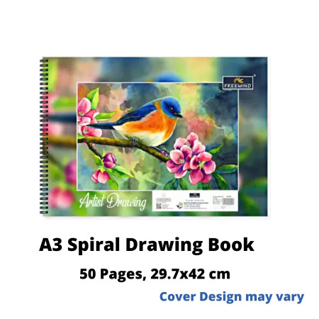 Freemind A3 Artist Drawing Book - 50 Pages, Spiral, 29.7x42cm (701605)